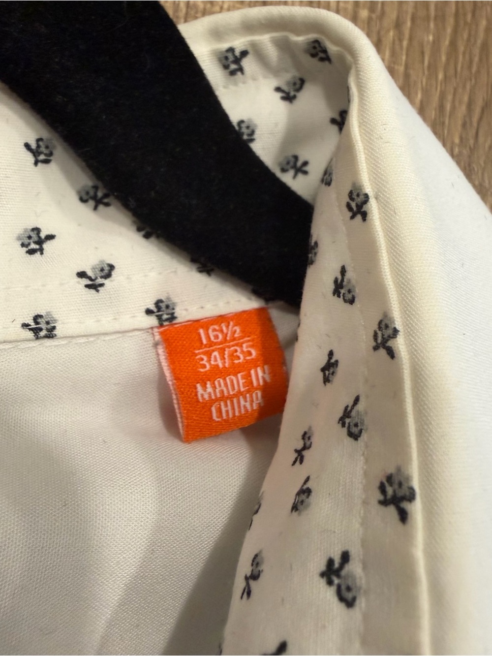 TALLIA Men's White Dress Shirt slim fit with Spread Collar, 16,5 - Picture 4 of 7